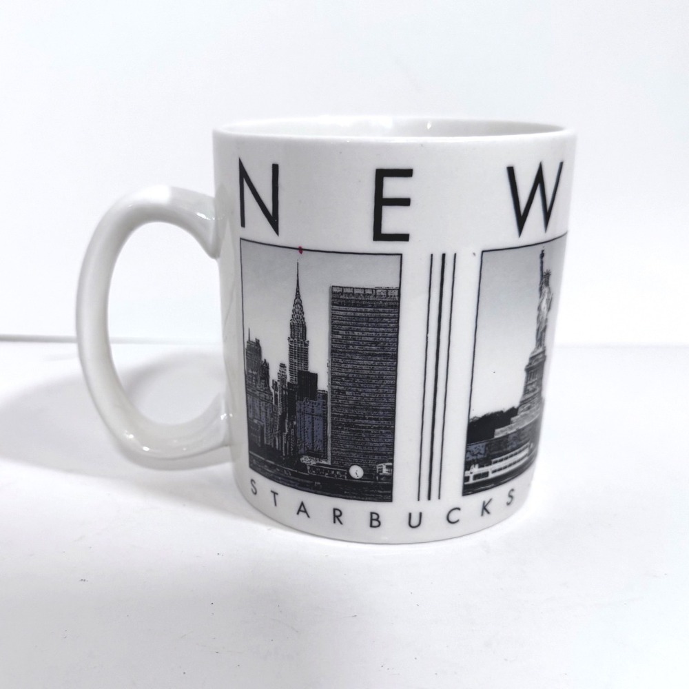 Starbucks Barista Series City Scenes New York Vtg 2005 Coffee Mug Skyline 16oz